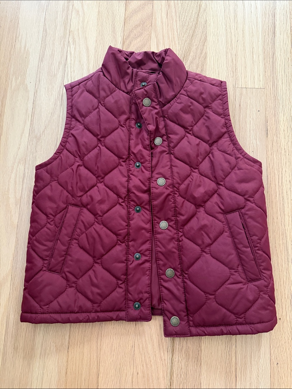 Janie and Jack burgundy quilted vest